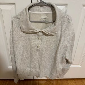 Abercrombie 1/4 button up sweater